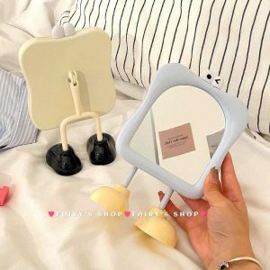 Gương để bàn có chân dễ thương